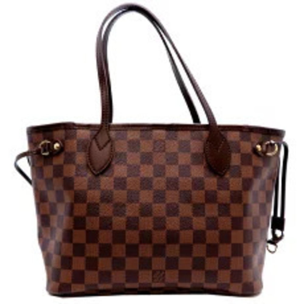 Louis Vuitton Damier Bag Neverfull Tote Brown